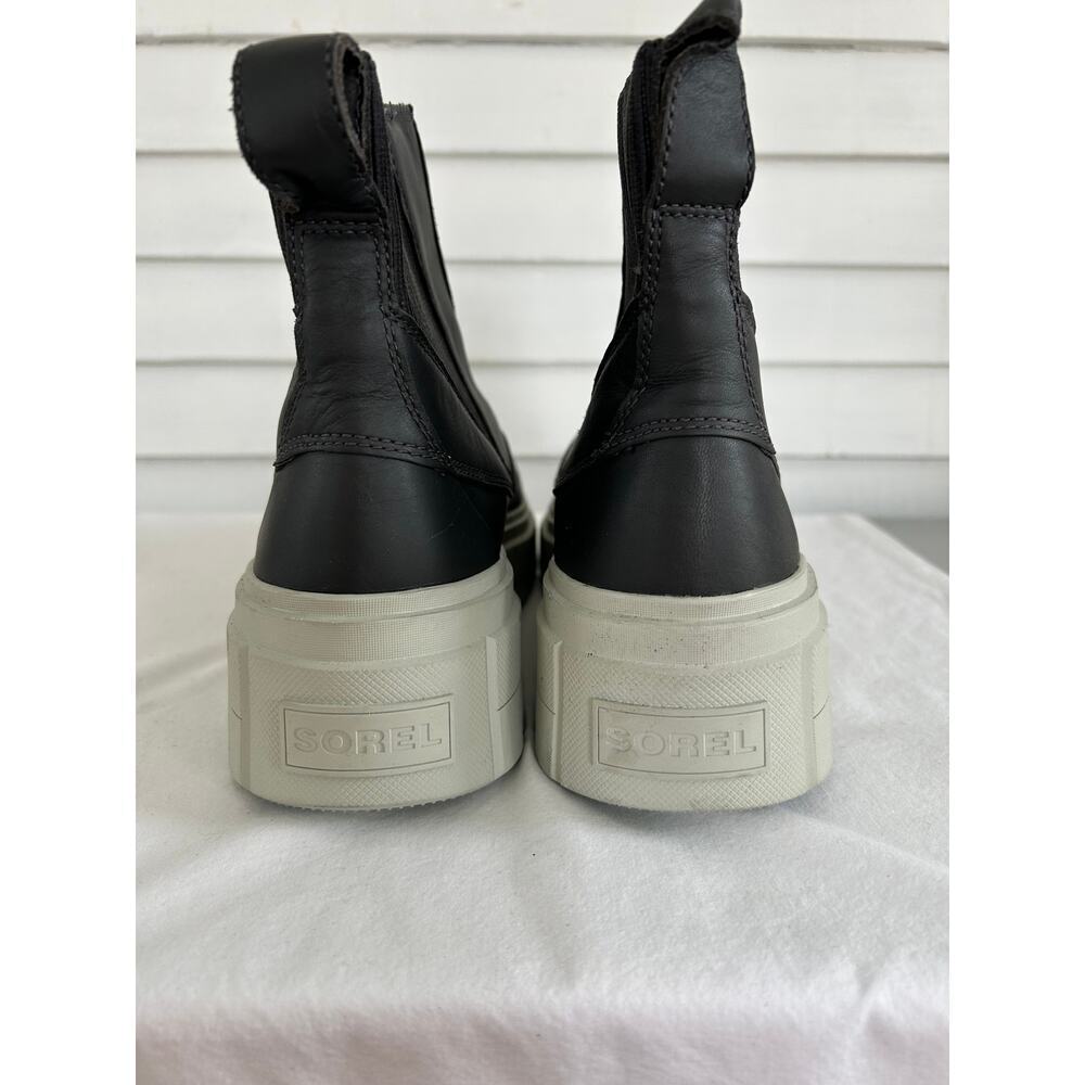 Sorel Caribou X Waterproof Platform Chelsea‎ Black Women's Boot Sz 10.5 - Picture 7 of 13